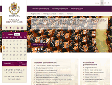 Tablet Screenshot of cameradeputatilor.ro